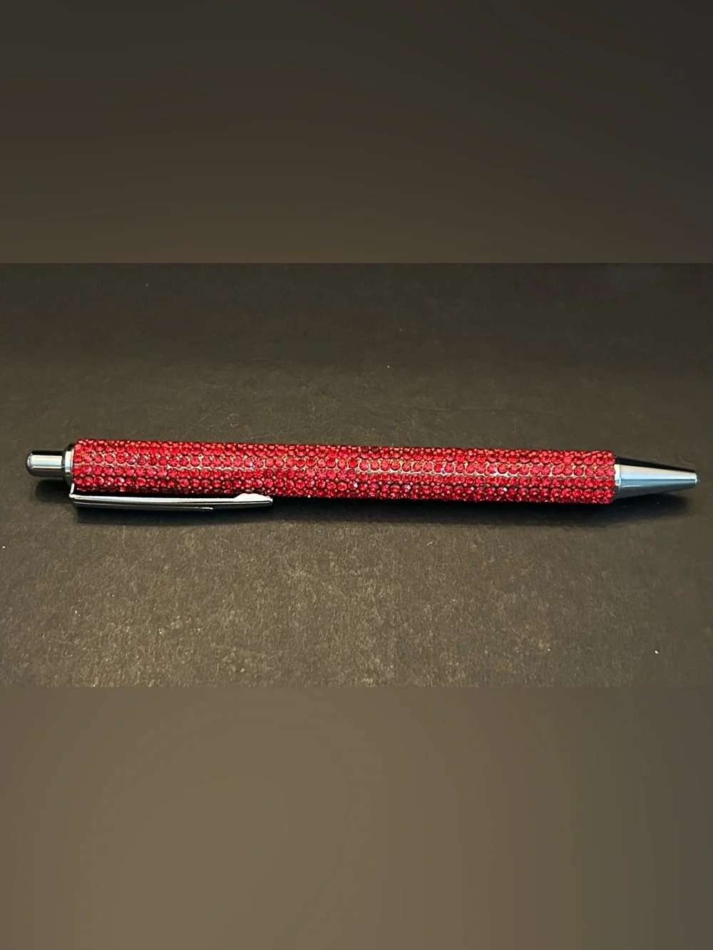 Rhinestone Crystal Ballpoint Pen Set: Blue, Red, Black, Silver, Pink and Purple